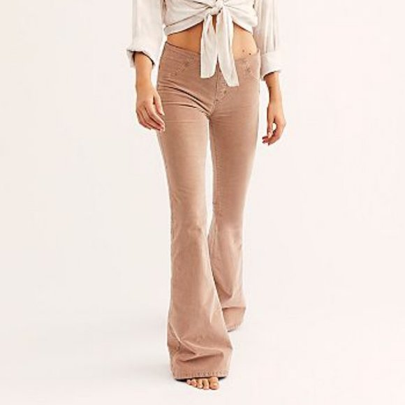 beige bell bottoms